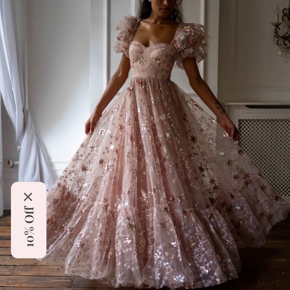 SOLD Fanciful Doll Star Crossed Lovers Gown